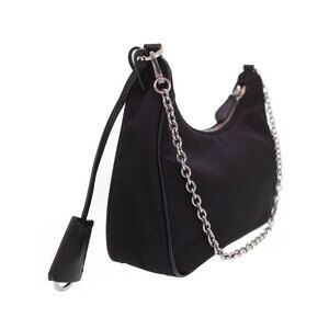 Prada Saffiano Shoulder ReEdition Leather Chain Bag 2005